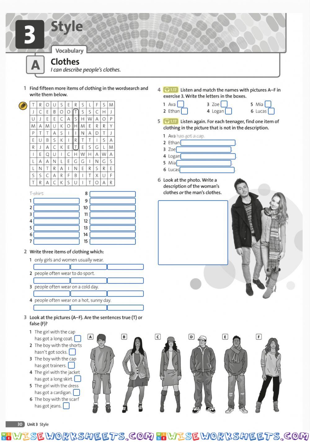 worksheet