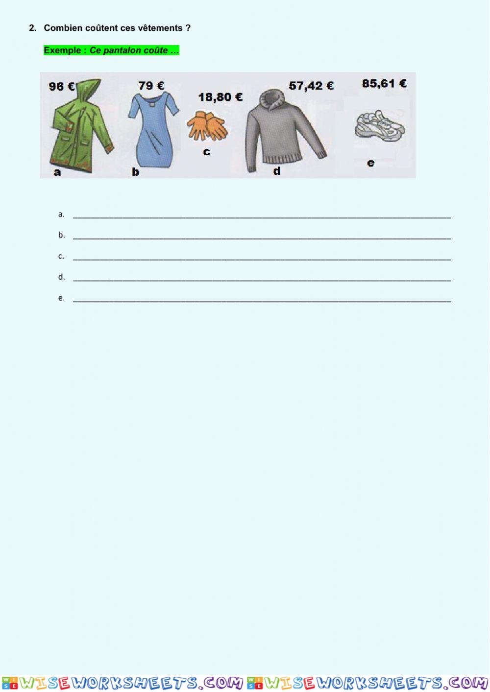 worksheet