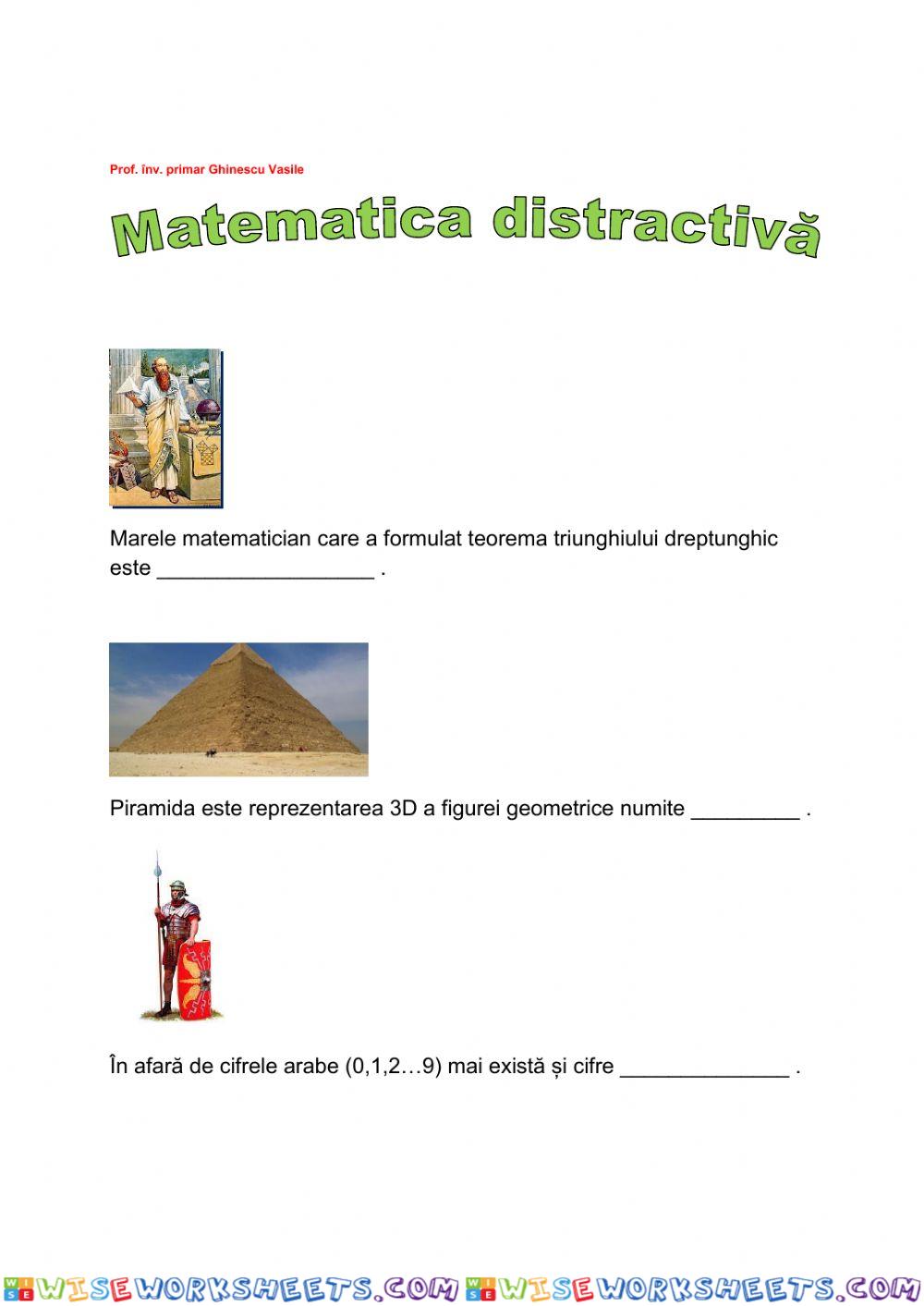 Matematică distractivă