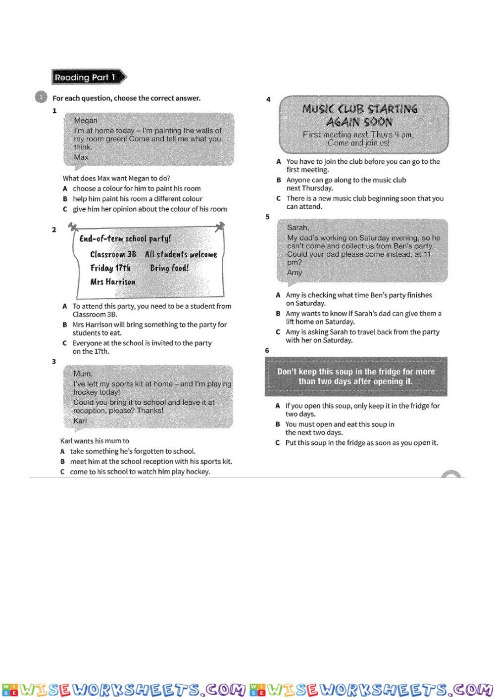 worksheet