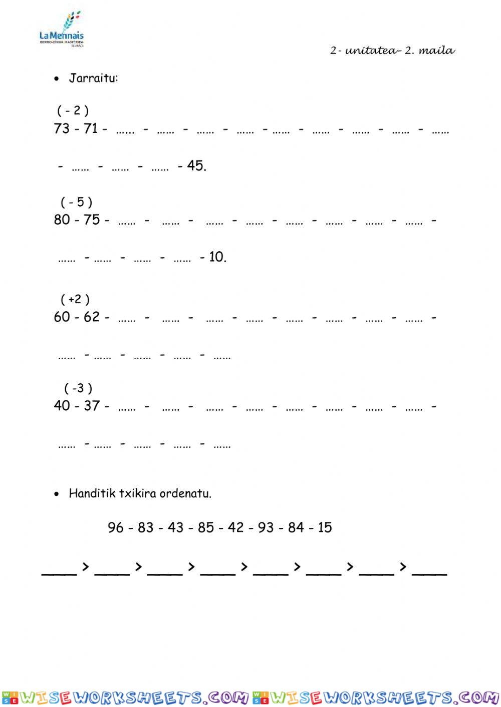 worksheet