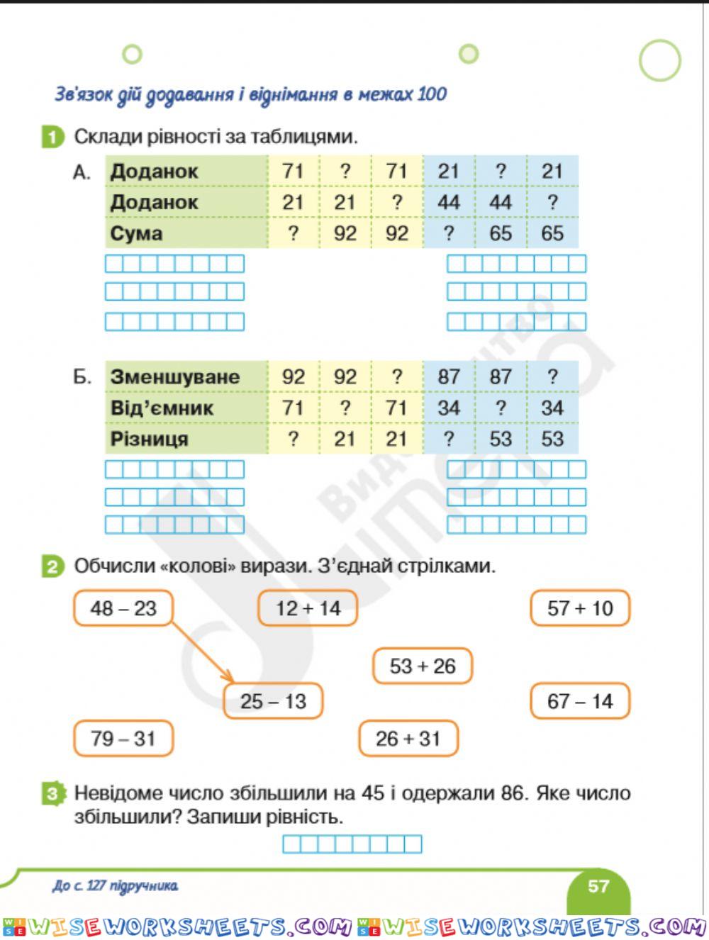 Математика Логачевська 1 клас