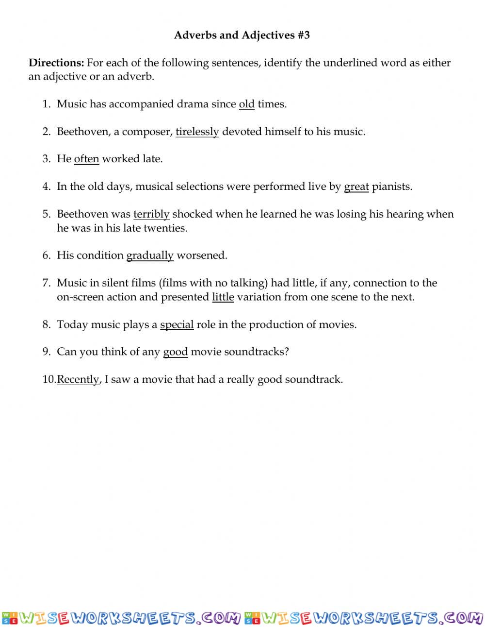 worksheet