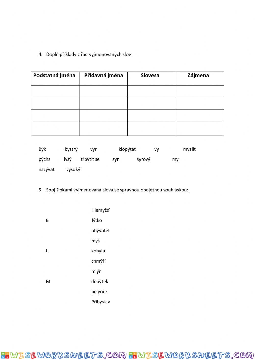 worksheet