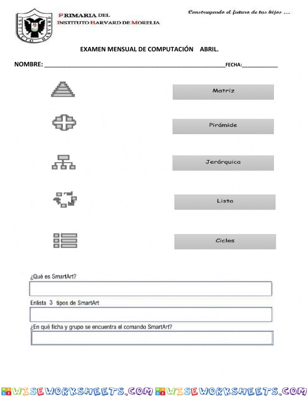 Examen  tercero