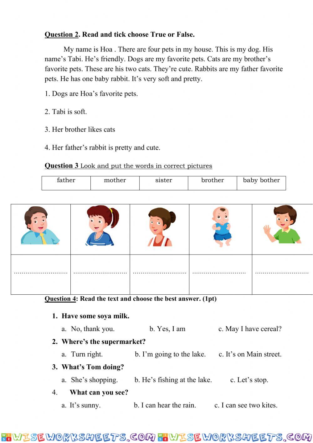worksheet