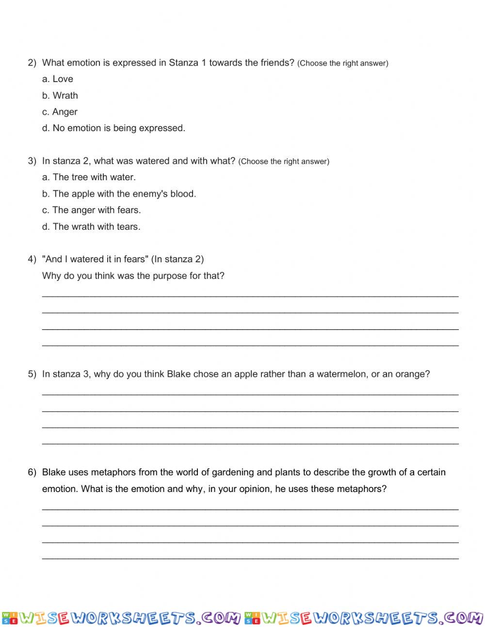 worksheet
