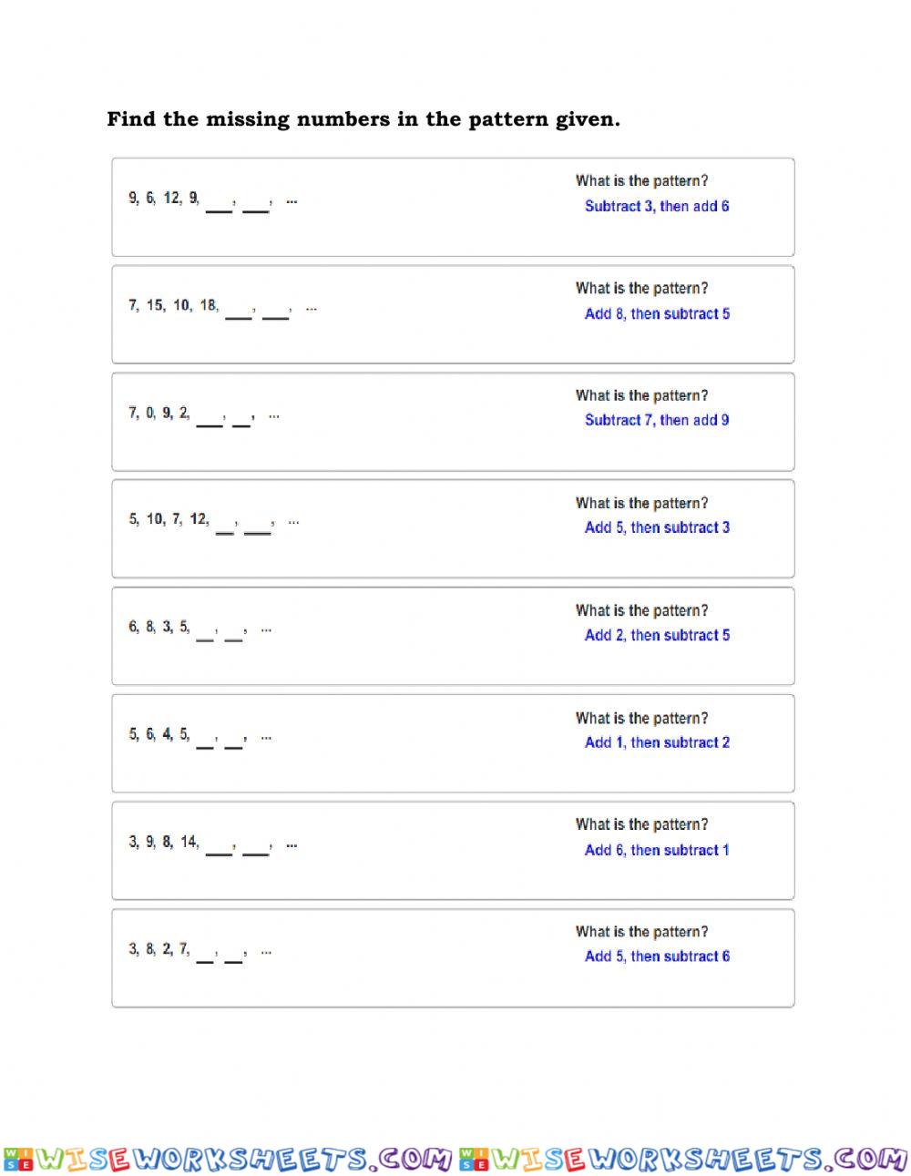 Number Pattern