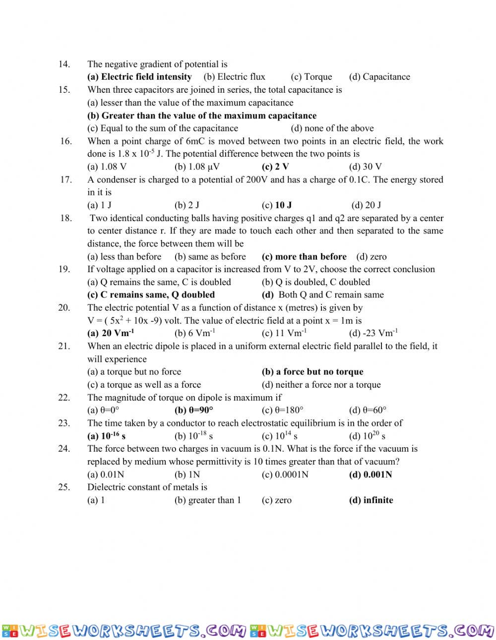 worksheet