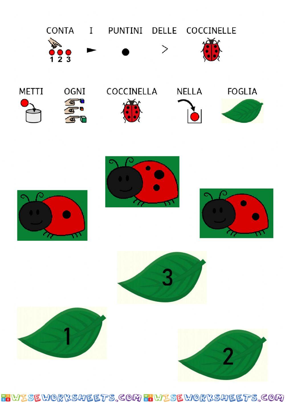 Numeri da 1 a 10 - Istruzioni in CAA