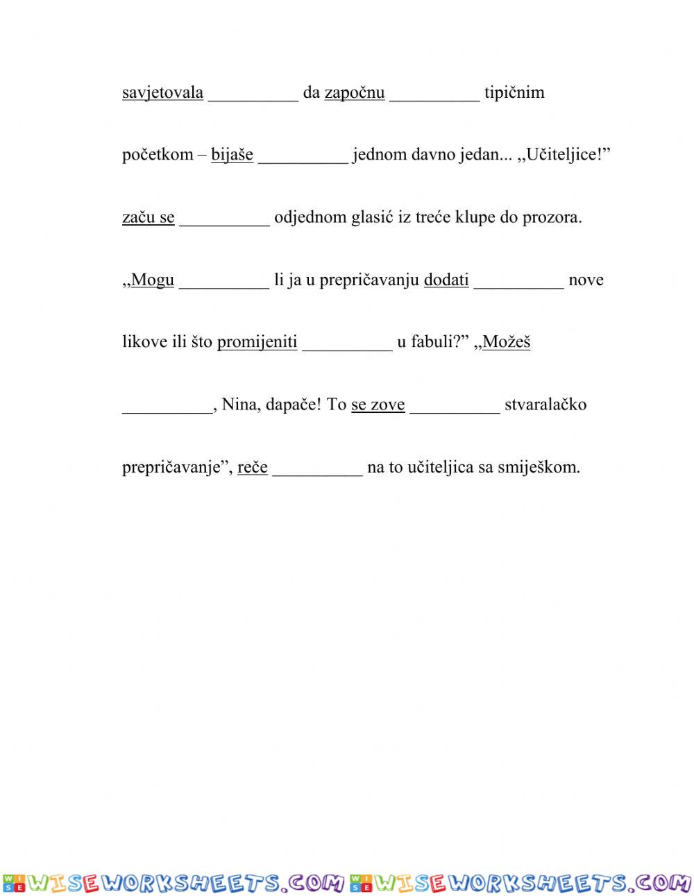 worksheet