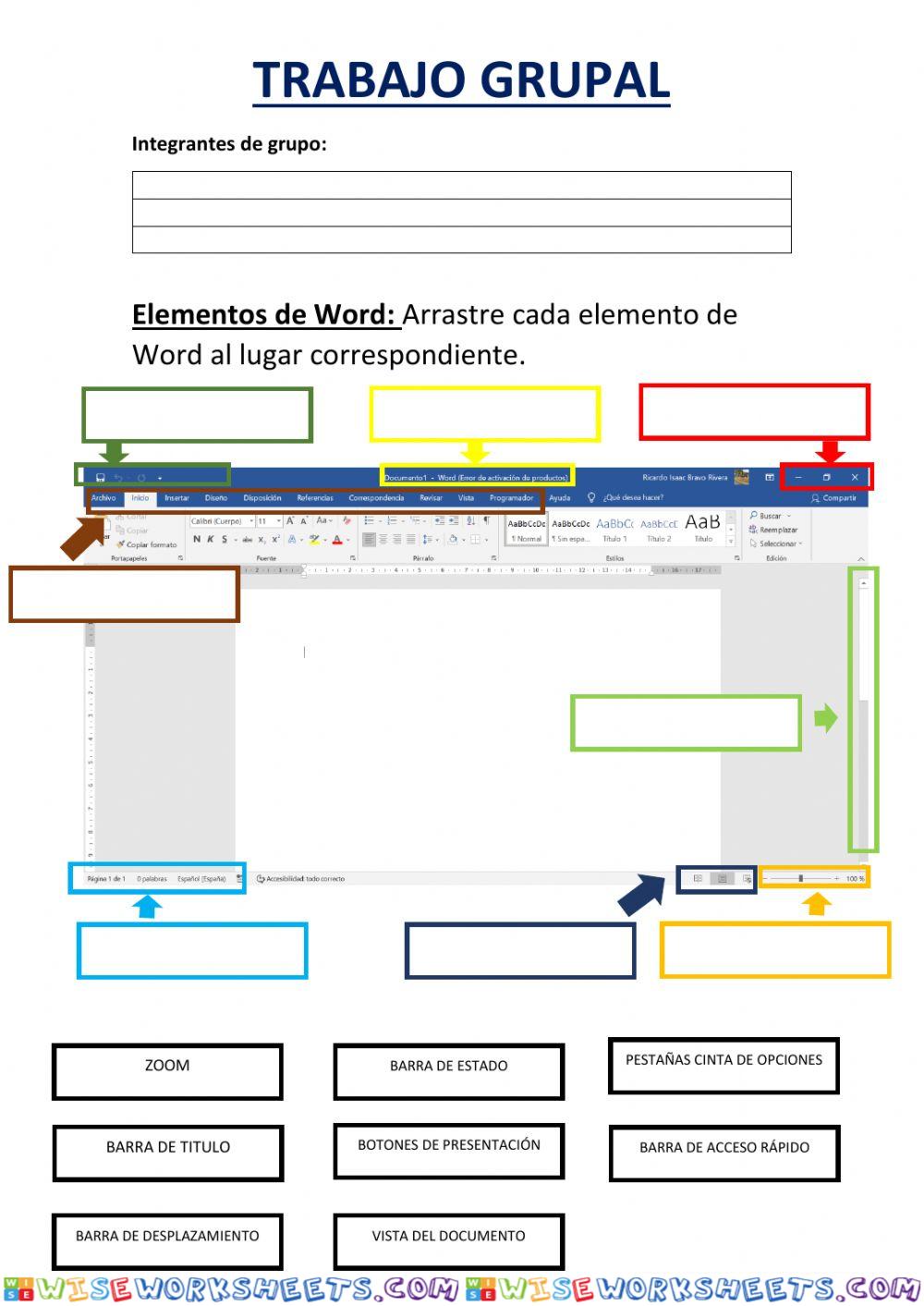 Elementos de Word