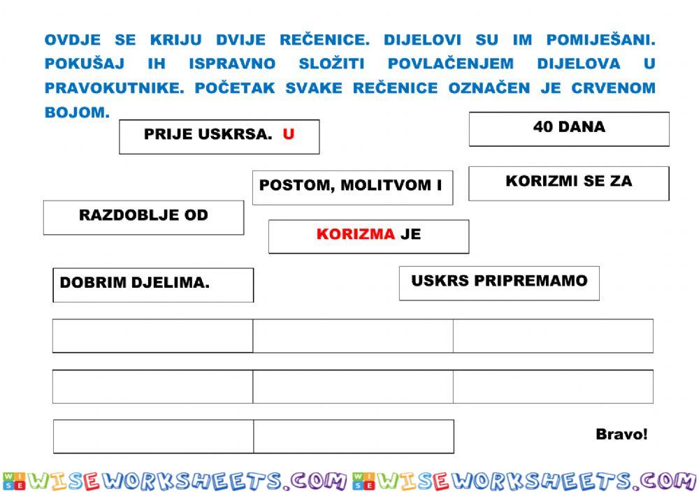 Ponavljanje Uskrs 6