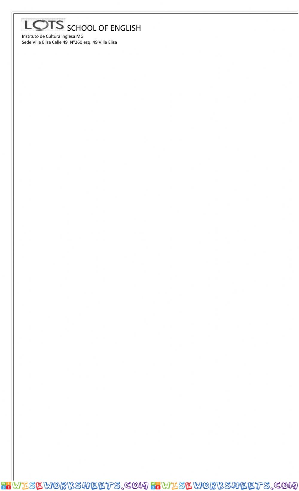 worksheet