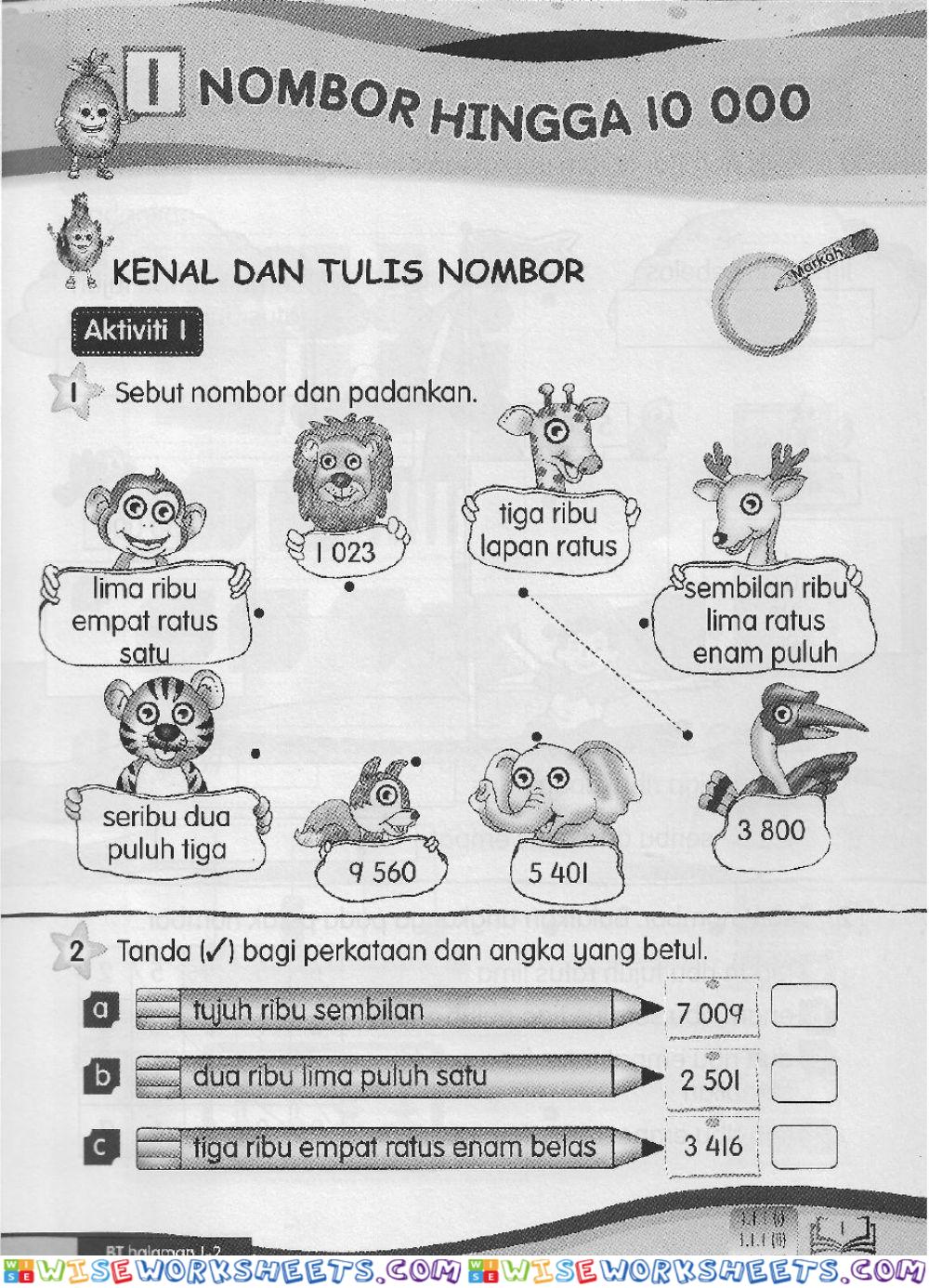 Latihan Matematik Tahun 3