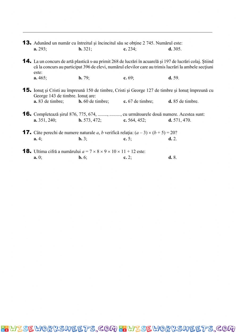 worksheet