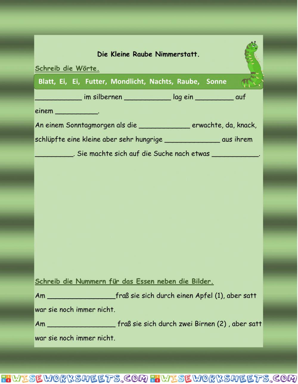 Die Kleine Raube Nimmersatt