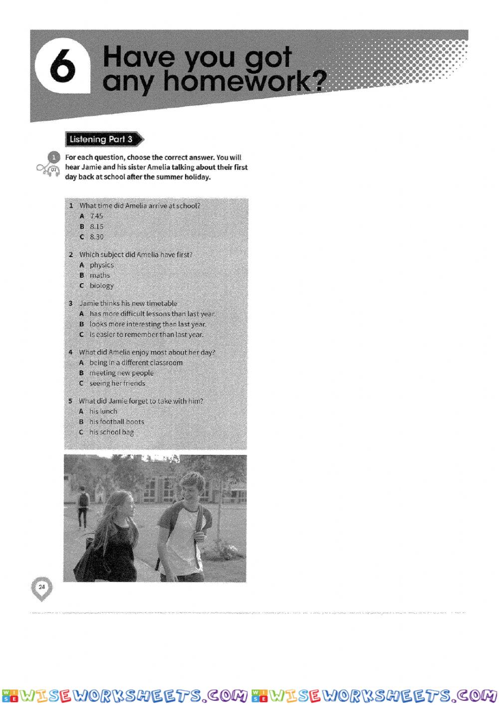 worksheet