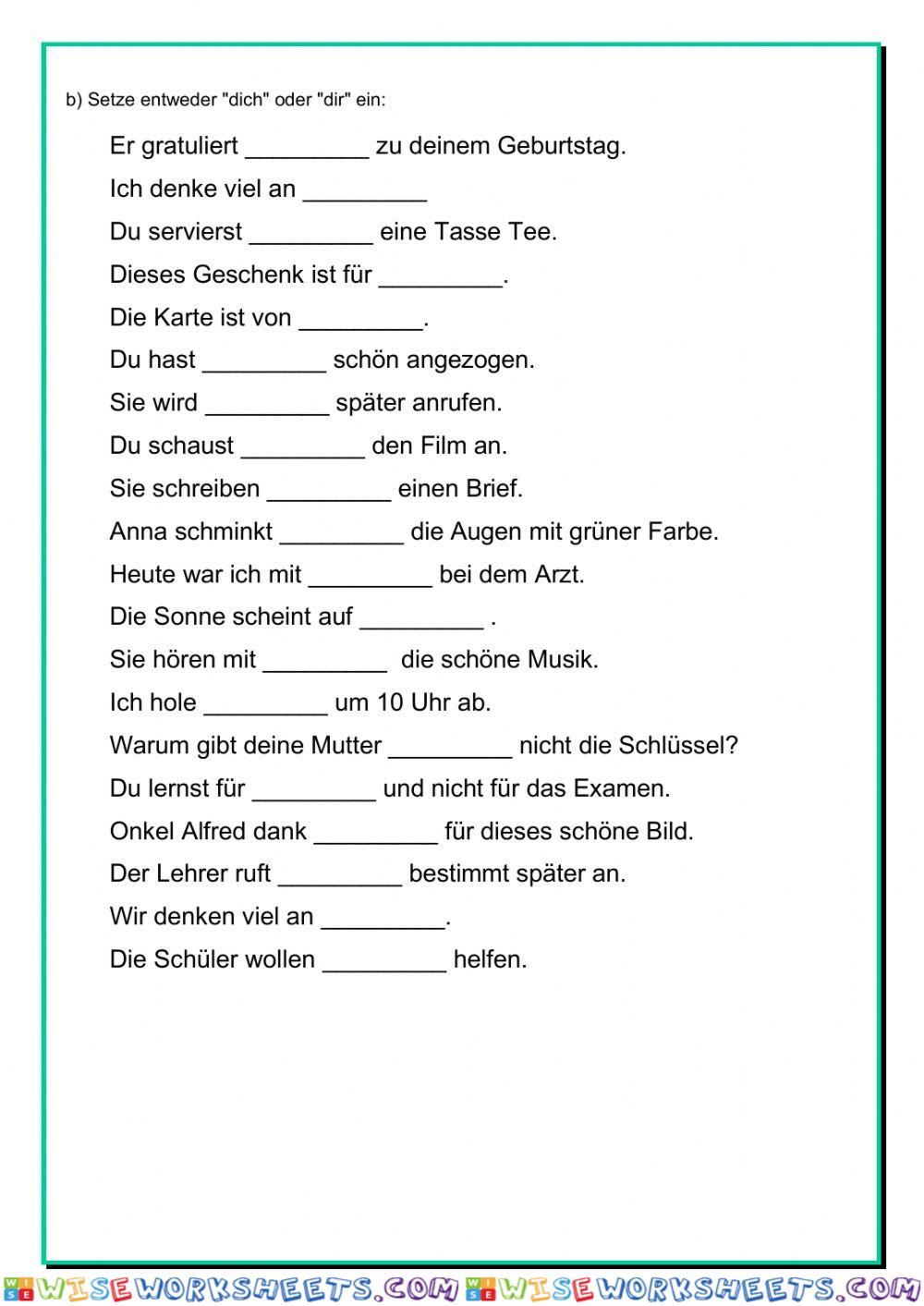 worksheet