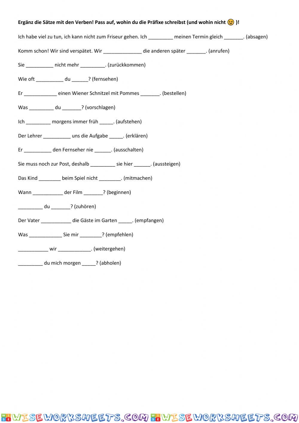 worksheet