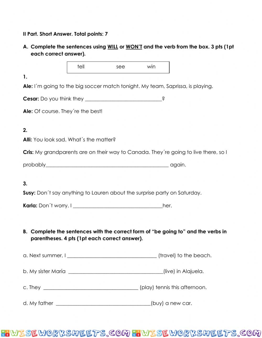 worksheet