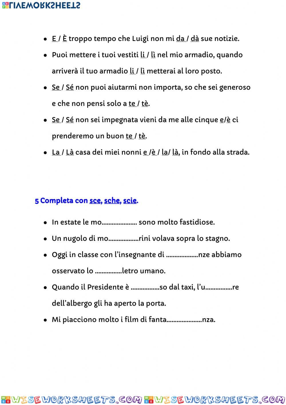 worksheet