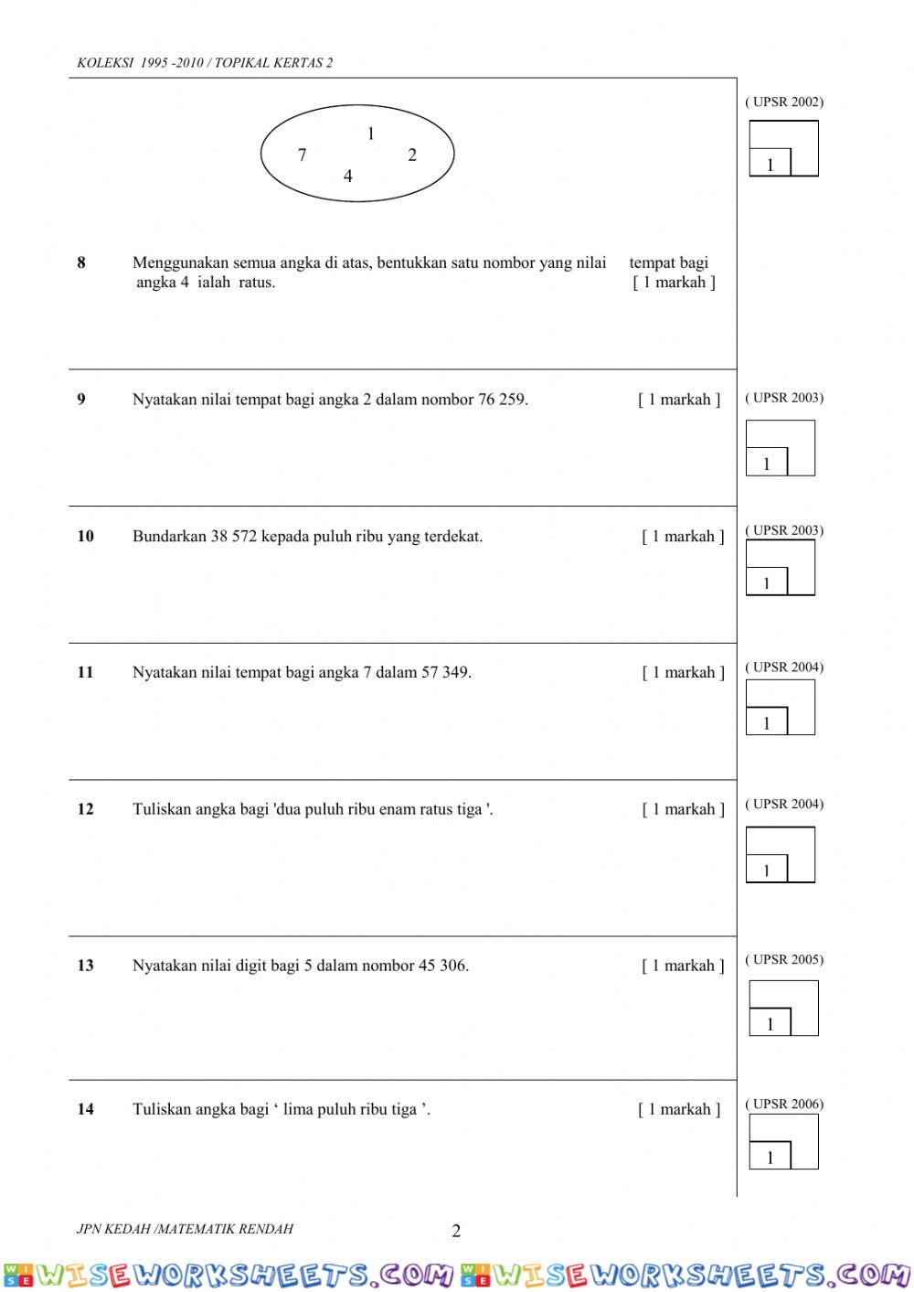 worksheet