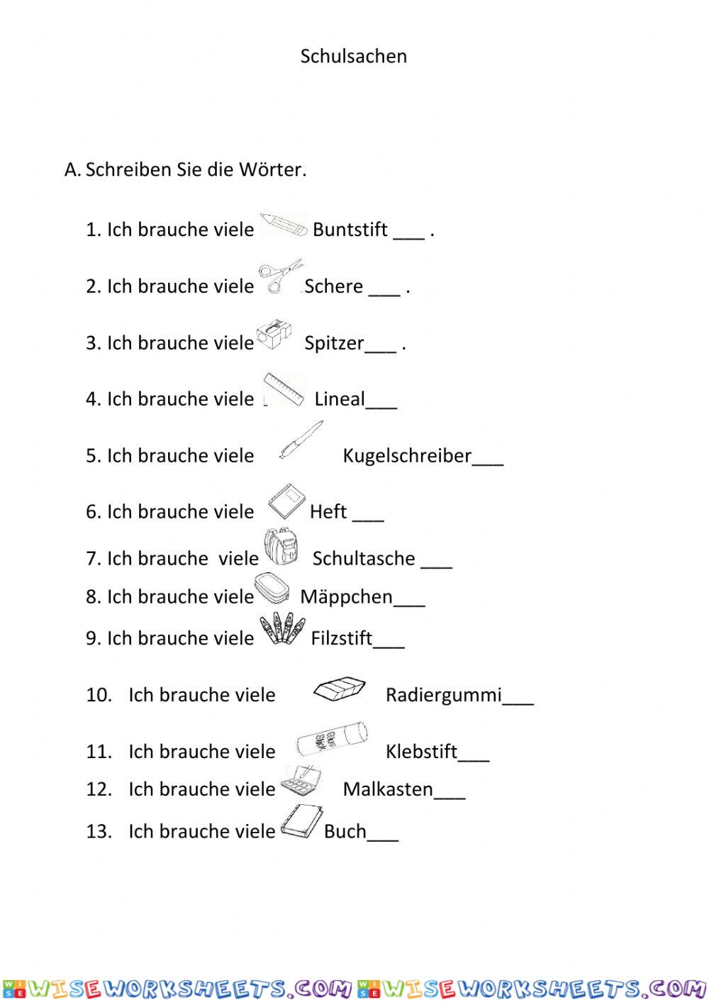 Schulsachen