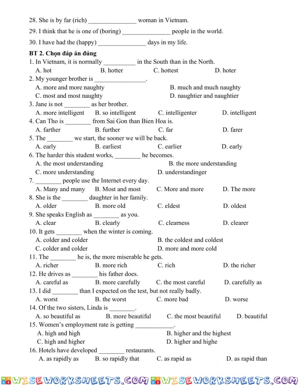 worksheet