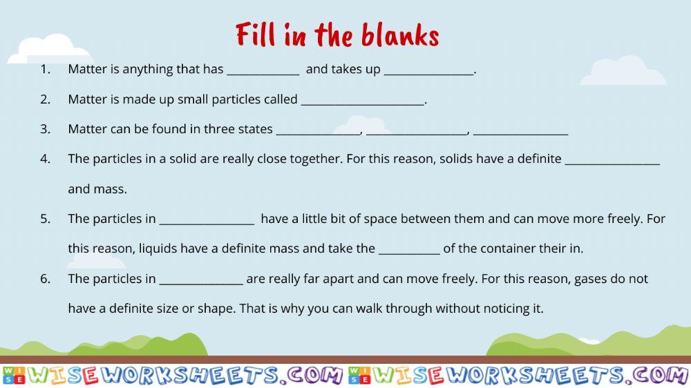 worksheet