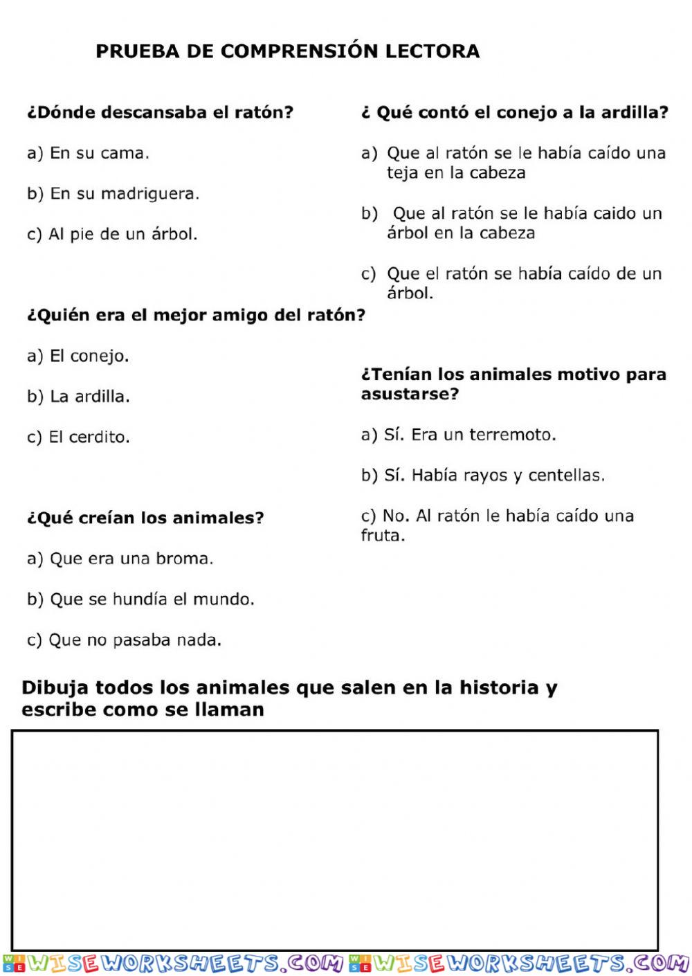 worksheet