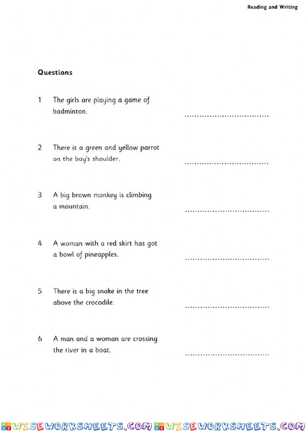 worksheet