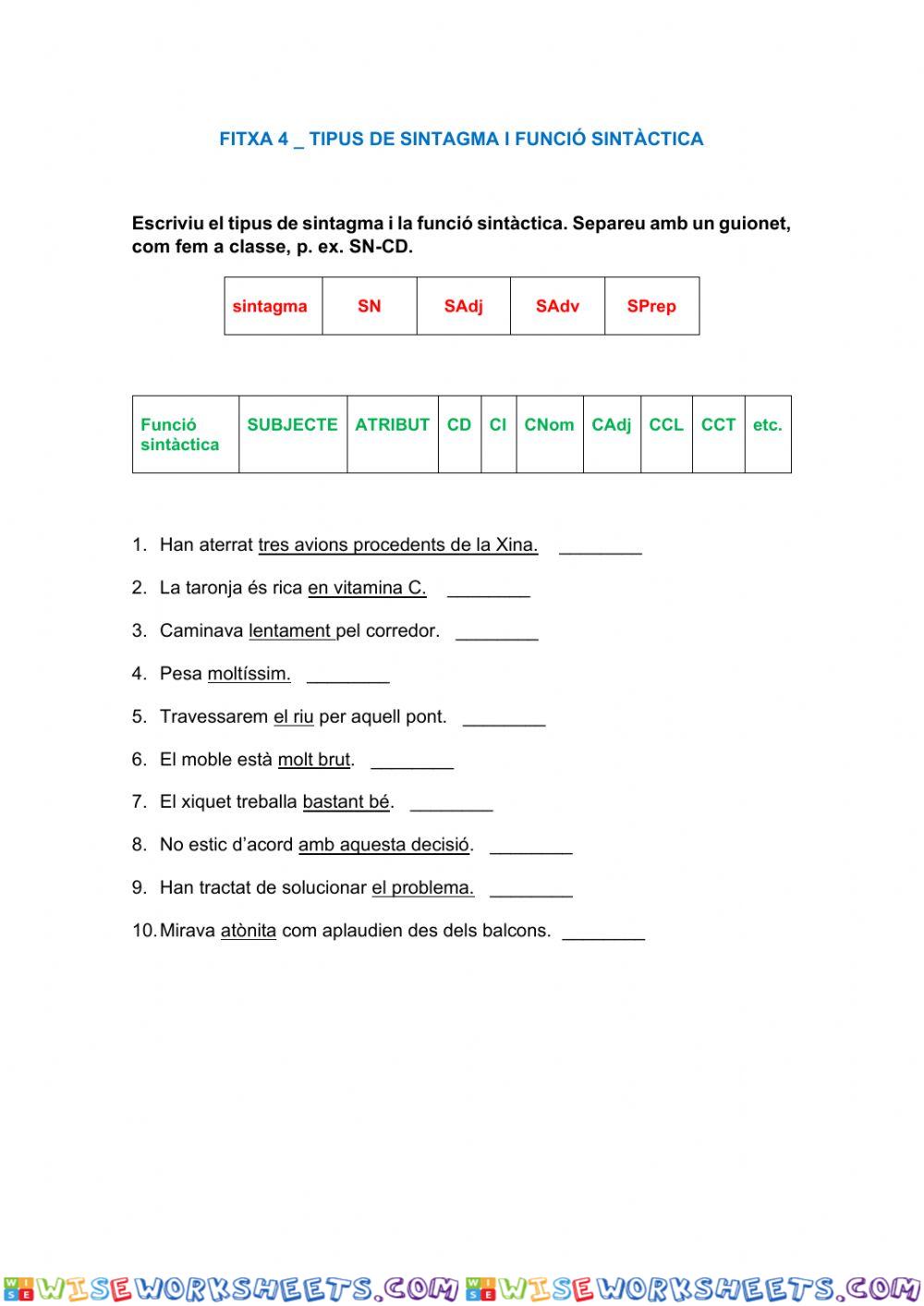 worksheet