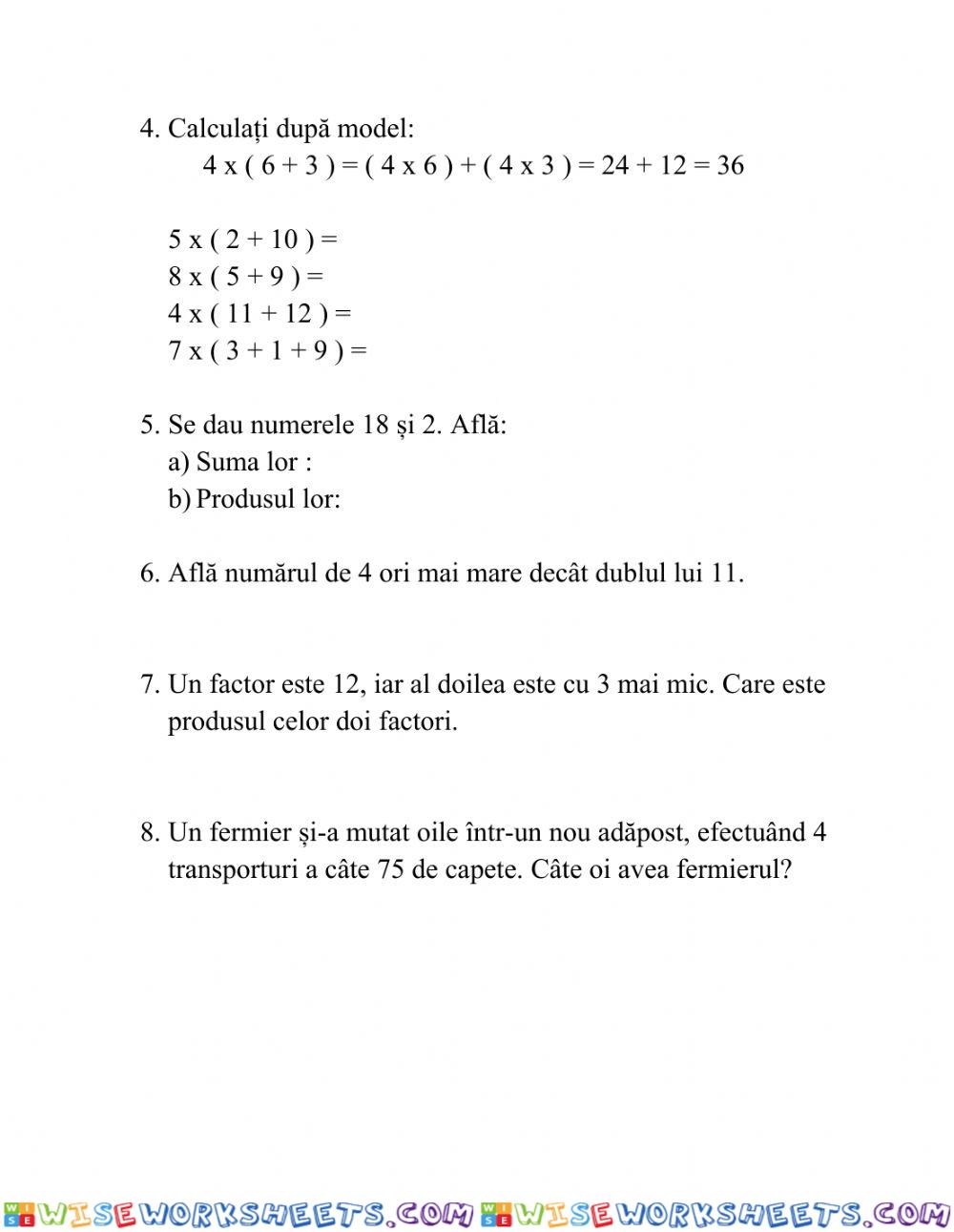 worksheet