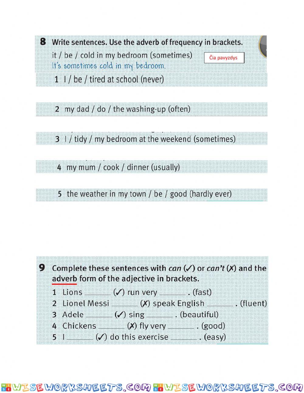 worksheet