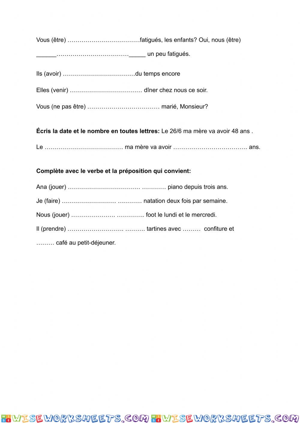 worksheet