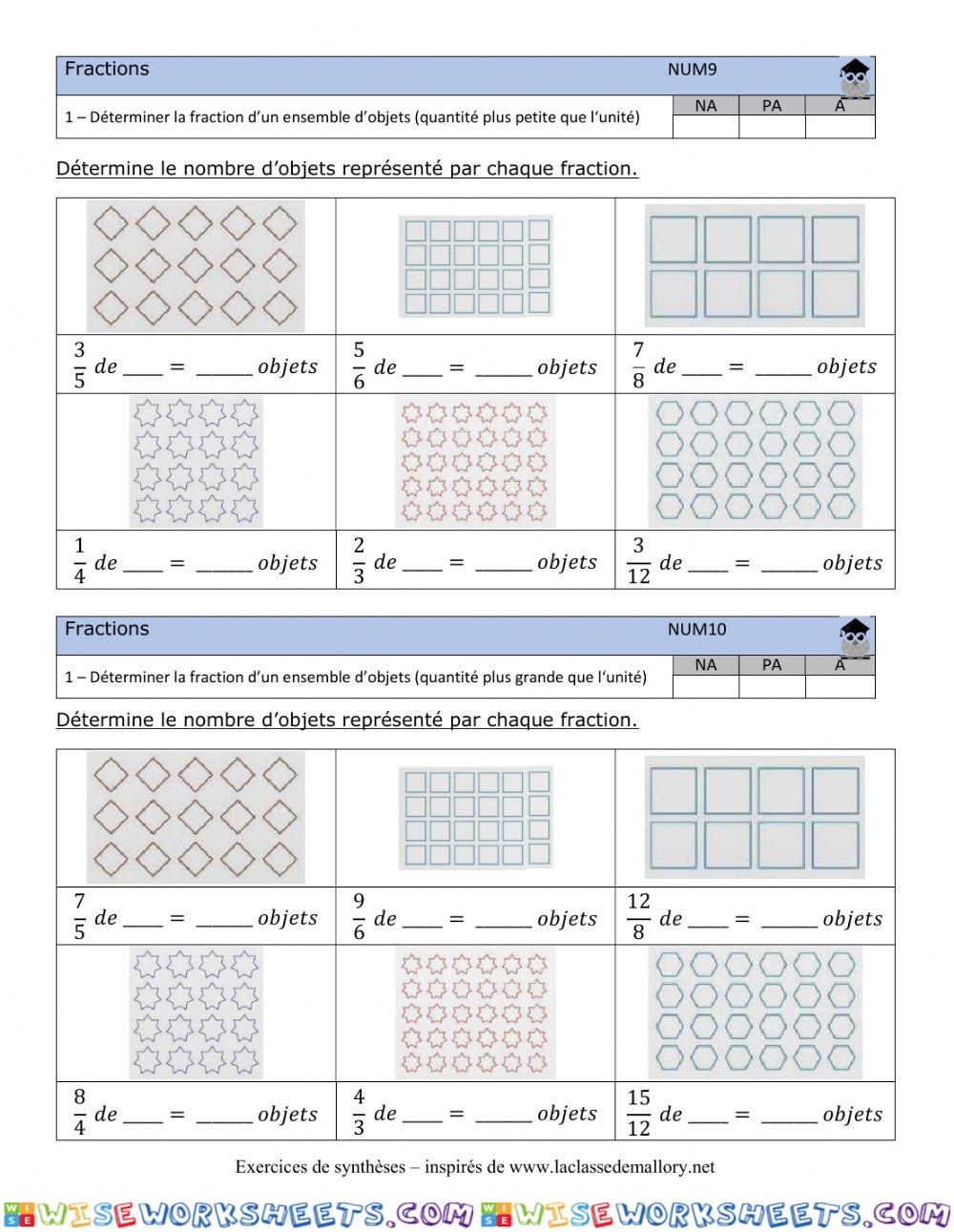 Numération 9 et 10