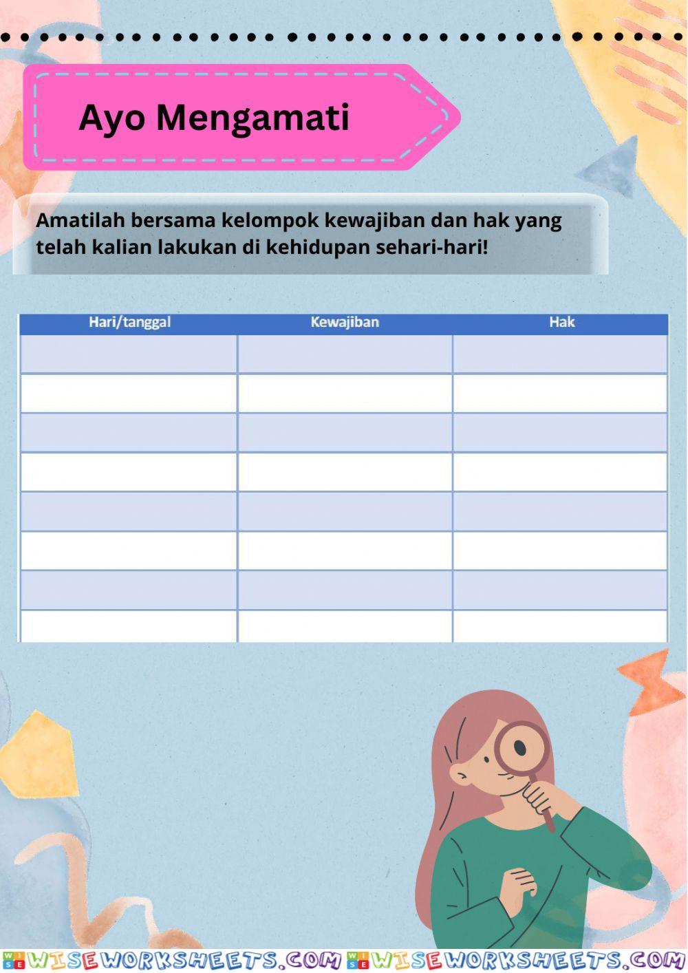 worksheet