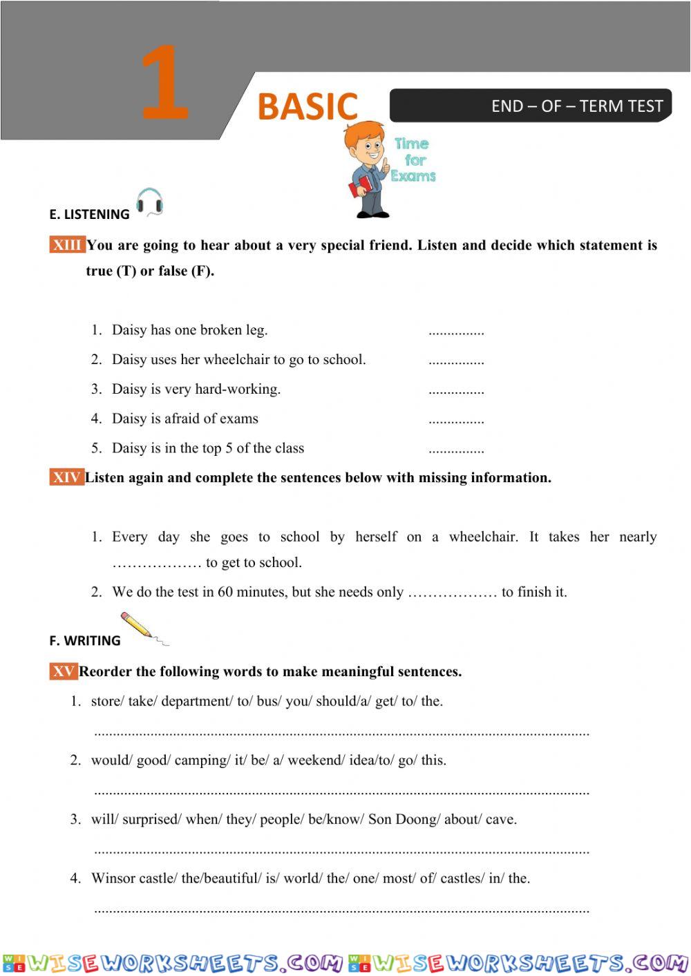 worksheet