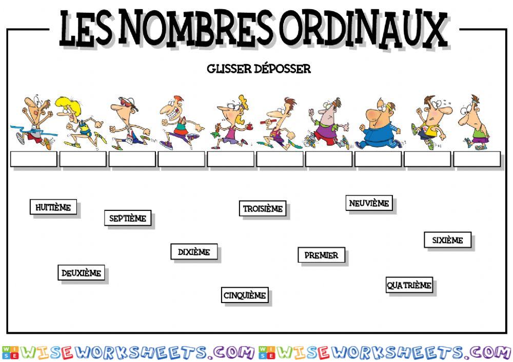 Les nombres ordinaux