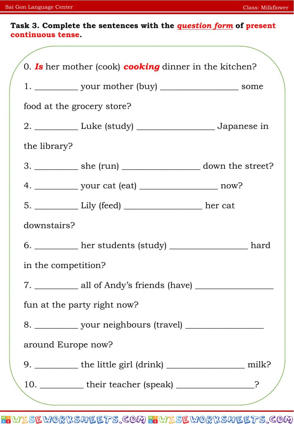 worksheet