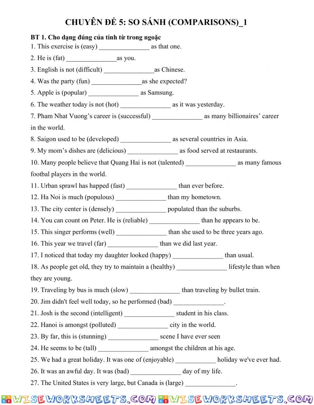 worksheet