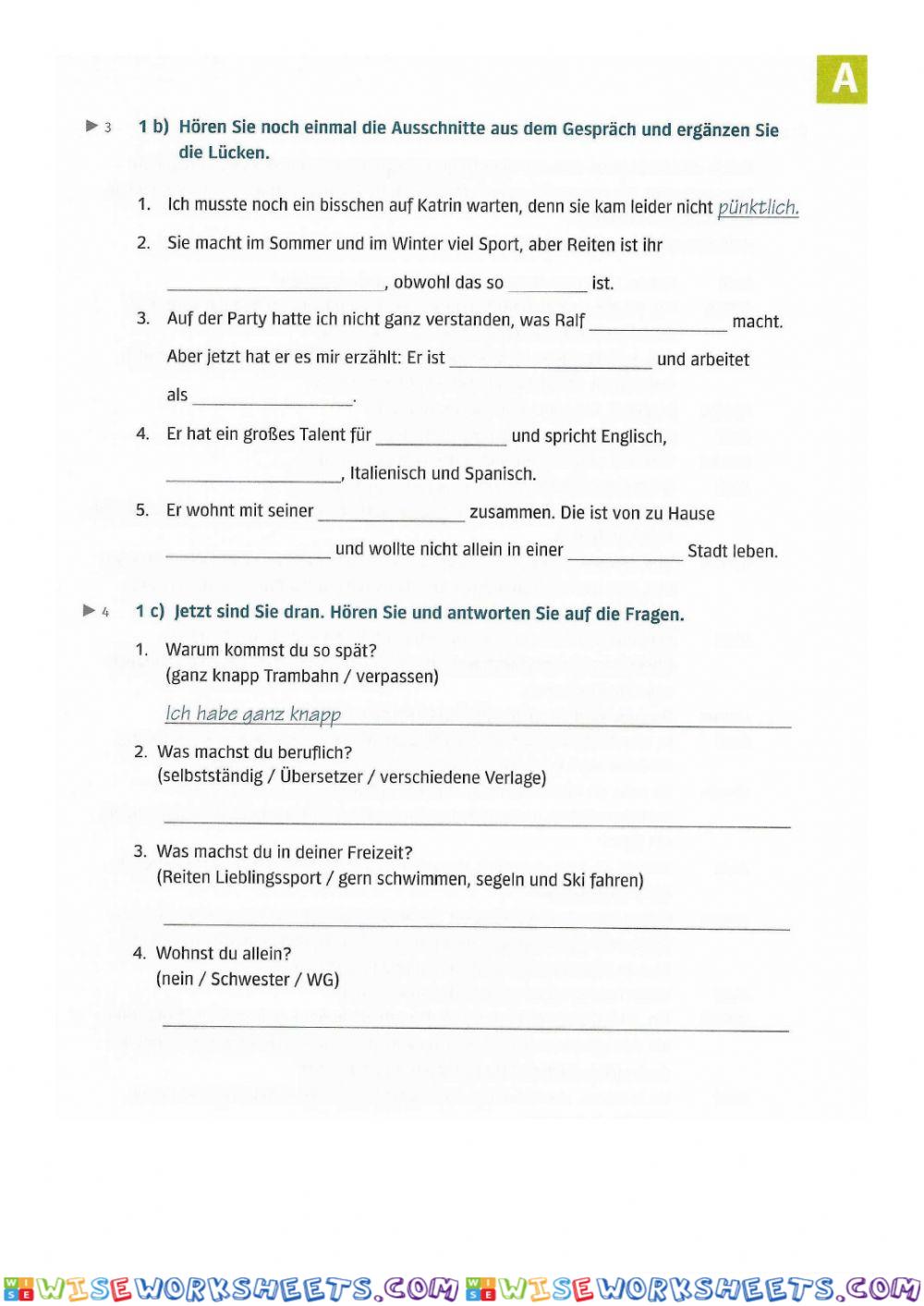 worksheet