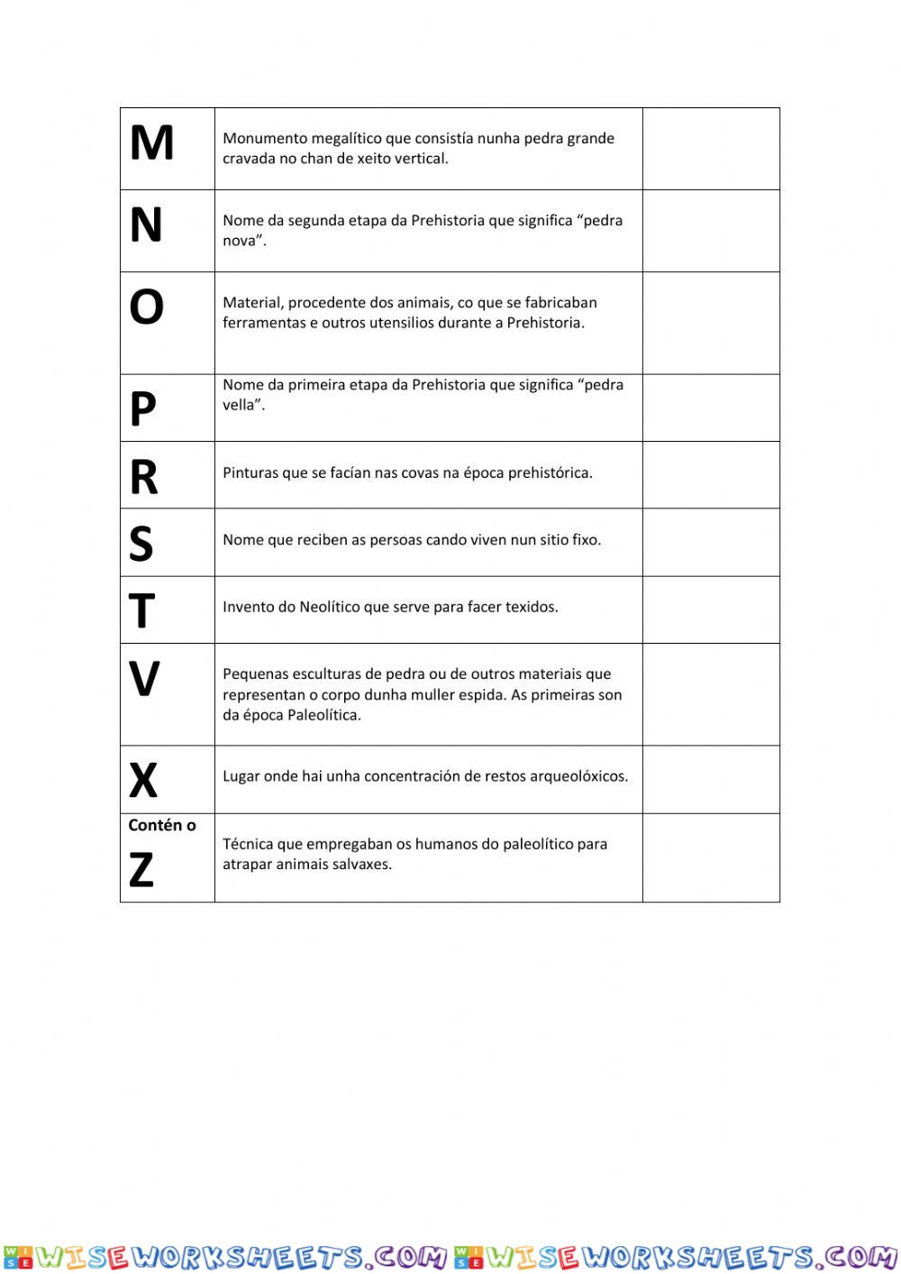 worksheet