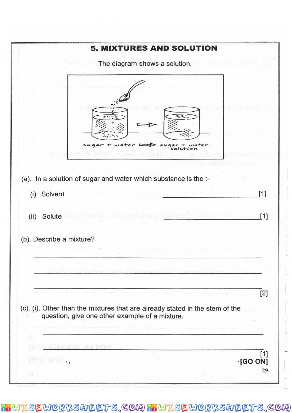 GLAT Mixtures and Solution
