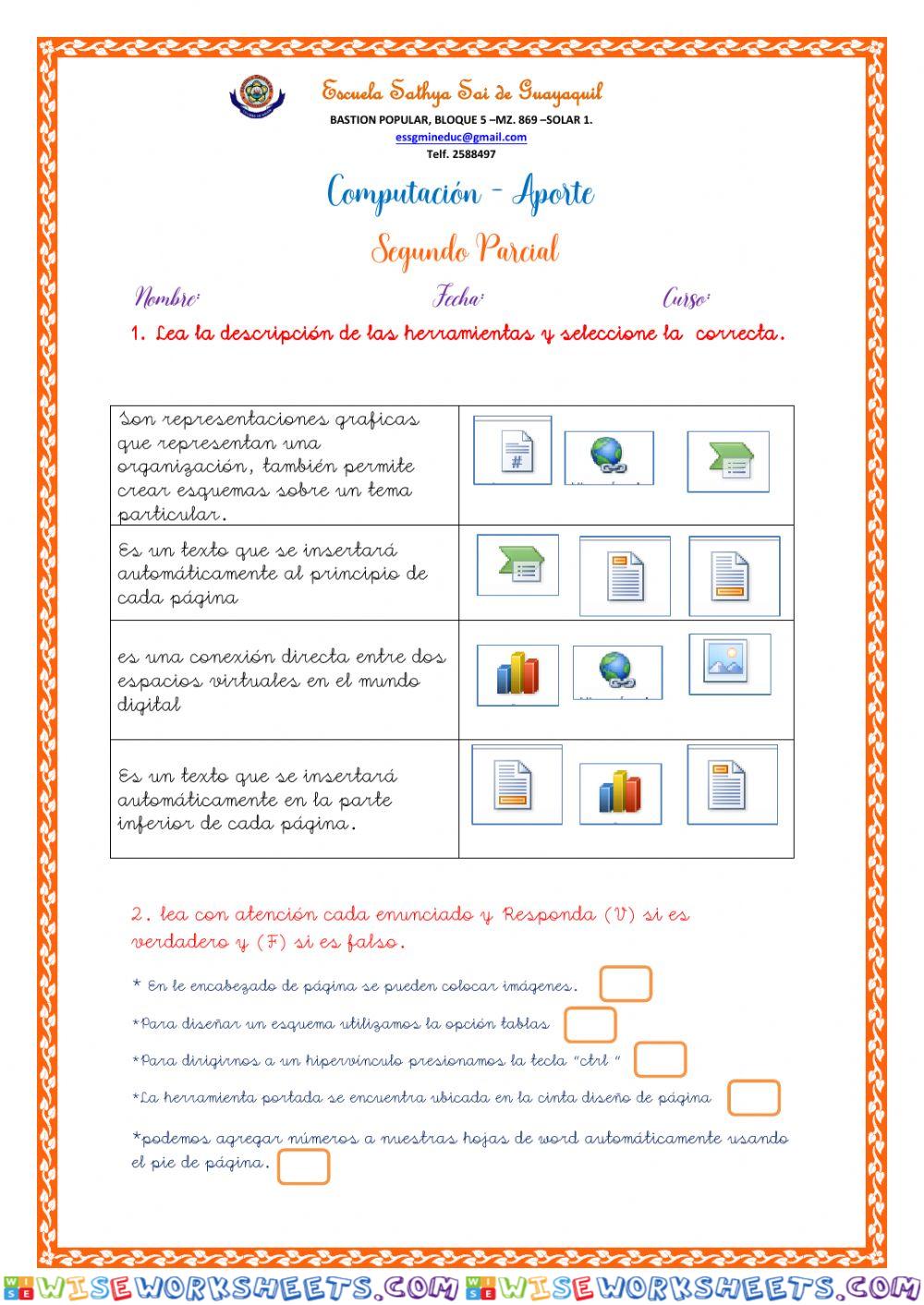 Evaluacion de computacion