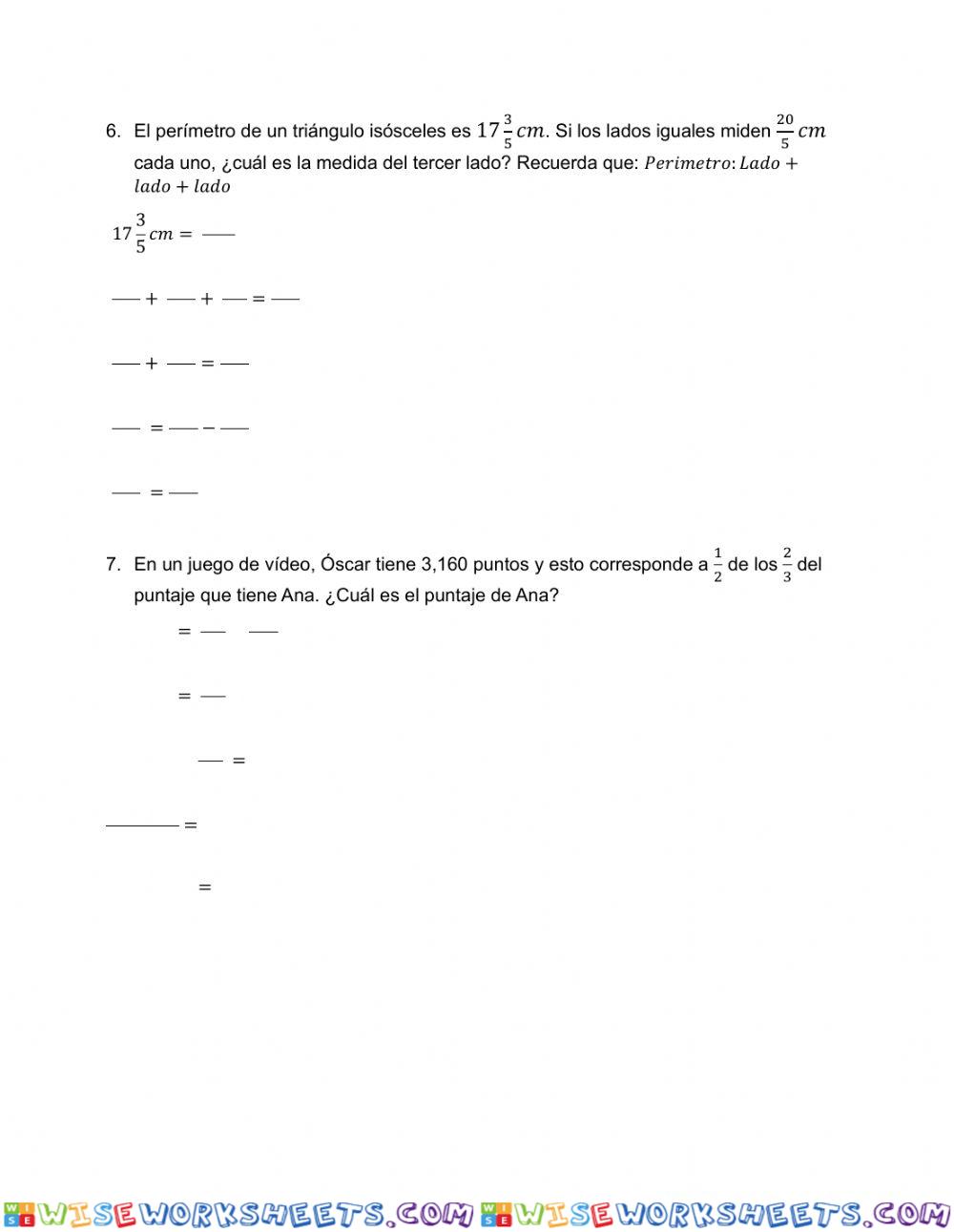 worksheet