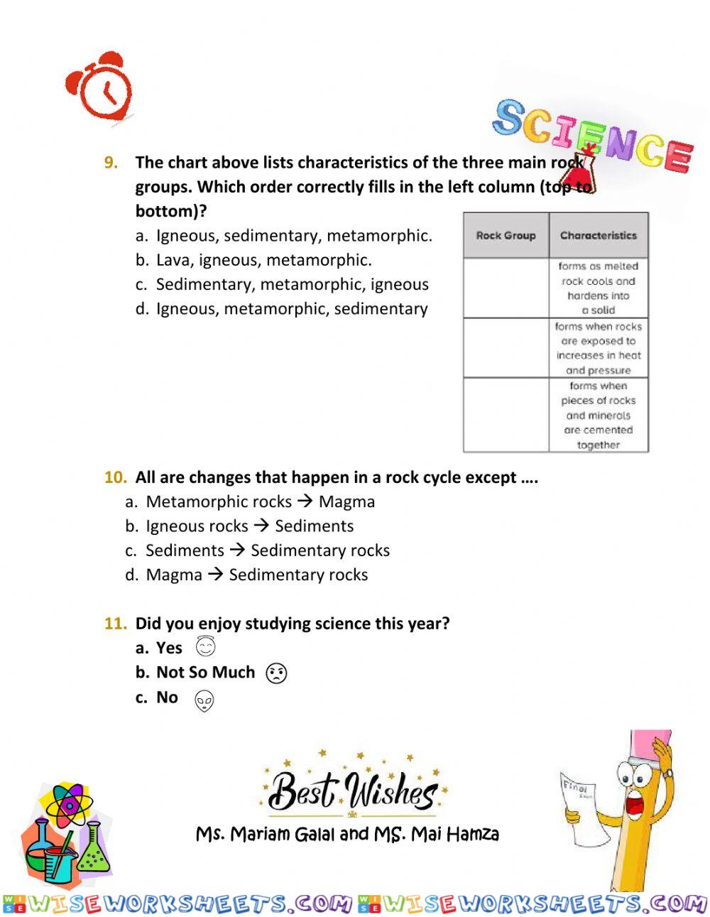 worksheet