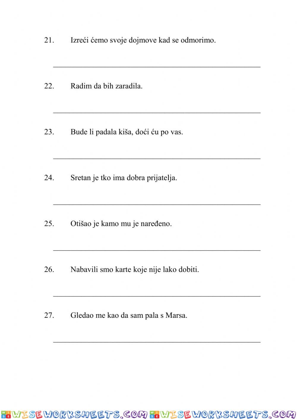 worksheet