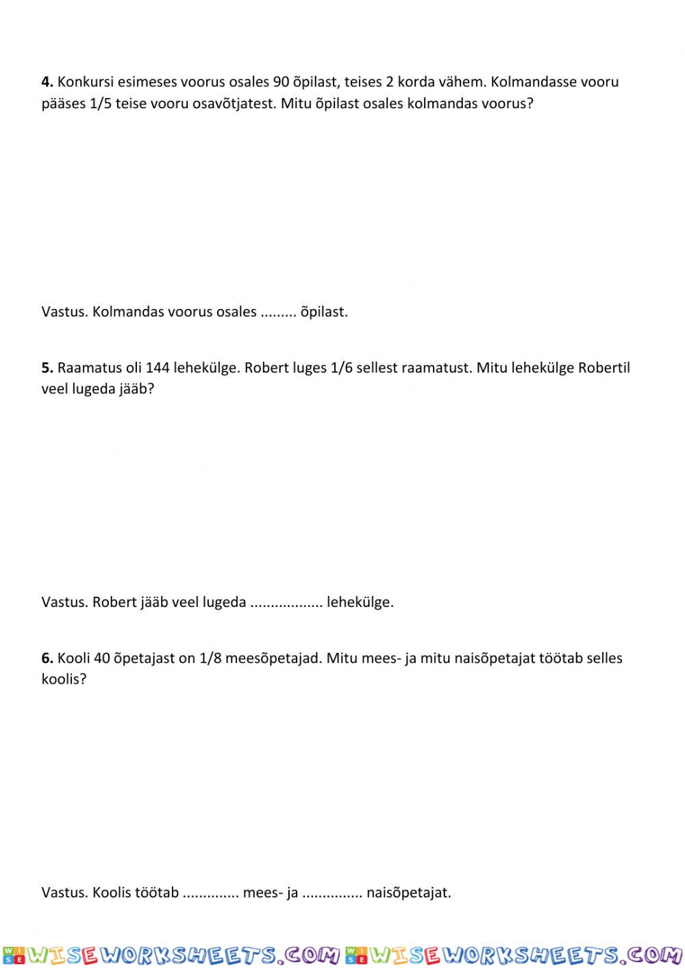 worksheet